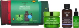 Apivita Promo Fresh & Glow με Bee Radiant Gel-Balm Νύχτας για Λείανση & Αναζωογόνηση, 50ml, Ορό Ενεργοποίησης Λάμψης, 10ml & Αφρό Καθαρισμού για Πρόσωπο & Μάτια, 75ml