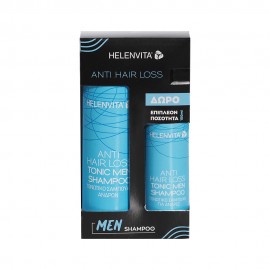 Helenvita Promo Pack με Anti hair Loss Tonic Men Shampoo Τονωτικό Σαμπουάν Κατά της Τριχόπτωσης, 200ml & ΔΩΡΟ 100ml