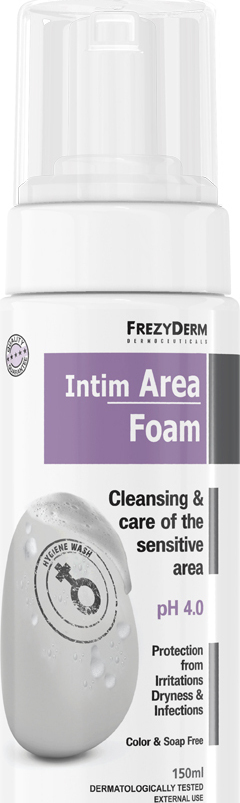 Frezyderm Intim Area Foam Ph4 150ml - Αφρός Καθαρισμού Ευαίσθητης Περιοχής