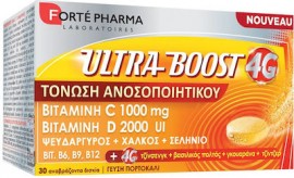 Forte Pharma Ultra Boost 4G Συμπλήρωμα Διατροφής για Τόνωση του Ανοσοποιητικού 30 αναβράζοντα δισκία