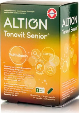 Altion Tonovit Senior Multivitamin Συμπλήρωμα Διατροφής για Άτομα 50+ Ετών 40 Κάψουλες