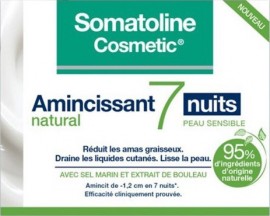 Somatoline Cosmetic Slimming Natural 7 Nights 400ml Κρέμα Εντατικού Αδυνάτισματος σε 7 Νύχτες για Ευαίσθητες Επιδερμίδες