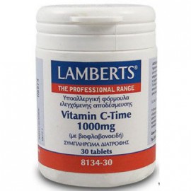 Lamberts Vitamin C 1000mg Time Release Βιταμίνη C Βραδείας Απελευθέρωσης 30 ταμπλέτες