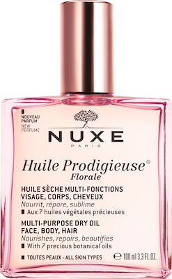 Nuxe Huile Prodigieuse Florale Dry Oil Ξηρό Λάδι Για Πρόσωπο - Σώμα - Μαλλιά Με Λουλουδένιο Άρωμα 100ml