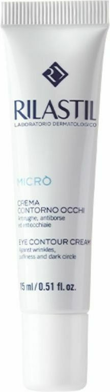 Rilastil Micro Eye Contour Cream Κρέμα Ματιών ενάντια στις ρυτίδες, το πρήξιμο & τους μαύρους κύκλους, 15ml