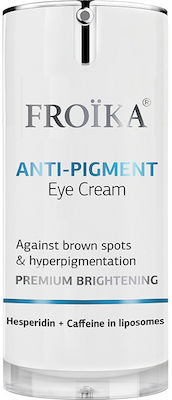 FROIKA Anti Pigment Anti Cream Πεπτιδική Κρέμα Ματιών κατά των Καφέ Κηλίδων 15ml