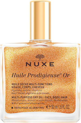 Nuxe Huile Prodigieuse Or Ξηρό Λάδι για το Πρόσωπο, το Σώμα και τα Μαλλιά, 50ml.