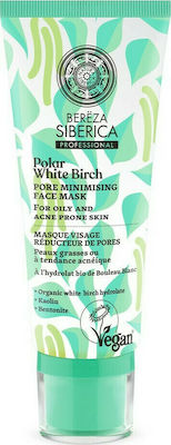 Natura Siberica Bereza Polar White Birch Pore Minimising Face Mask 100ml Μάσκα Ελαχιστοποίησης των Πόρων με Λευκή Σημύδα, για Λιπαρή & Ακνεϊκή Επιδερμίδα