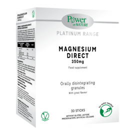 Power Health Magnesium Direct 350mg Συμπλήρωμα Διατροφής 30 Φακελάκια