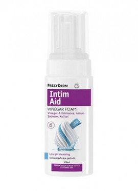 Frezyderm Intim Aid Vinegar Foam Ειδικός Αφρός Καθαρισμού Ευαίσθητης Περιοχής Περίοδος Αυξημένης Φροντίδας Με Ξύδι 100ml