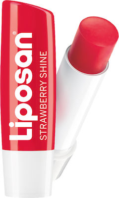 Liposan Strawberry Shine Περιποιητικό Lip Balm με Χρώμα & Άρωμα Φράουλα, 4.8gr