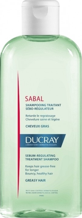 Ducray Sabal Shampooing Σμηγματορρυθμιστικό Σαμπουάν για Λιπαρά Μαλλιά & Τριχωτό 200ml