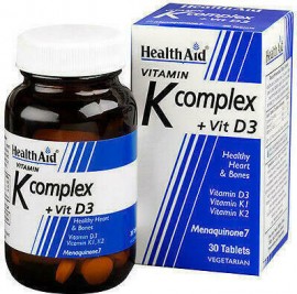 Ειδική σύνθεση από βιταμίνες Κ1,Κ2 και D3 που συμβάλλει στην υγεία των αγγείων και των οστών με διασφάλιση της φυσιολογικής πήξης του αίματος.