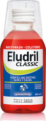 Elgydium Eludril Classic Στοματικό Διάλυμα Αντιμικροβιακό Στοματικό Διάλυμα Χλωρεξιδίνης, 200ml