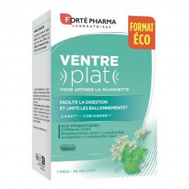 Forte Pharma Ventre Plat Συμπλήρωμα Διατροφής για πιο Επίπεδη Κοιλιά, 56κάψουλες