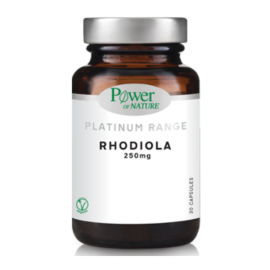 POWER OF NATURE Rhodiola 250mg, Εκχύλισμα Ρίζας Ροδιόλας - 30caps
