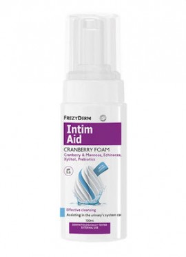 Frezyderm Intim Aid Cranberry Foam Ph5.0 Αφρός Καθαρισμού Ευαίσθητης Περιοχής Διαταραχές Ουροποιητικού 100ml