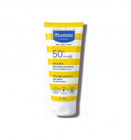 Mustela Αδιάβροχο Βρεφικό Αντηλιακό Γαλάκτωμα για Πρόσωπο & Σώμα SPF50+ 40ml