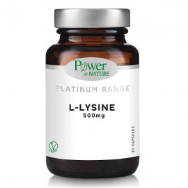 Power Health Platinum Range L Lysine 500mg Συμπλήρωμα Διατροφής Με Λυσίνη Για Την Πρόληψη Του Επιχείλιου Έρπητα 30 κάψουλες