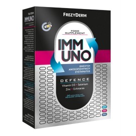 Frezyderm Immuno Defence 30caps Συμπλήρωμα Διατροφής με Βιταμίνη D3, Σελήνιο & Ψευδάργυρο με Εκχύλισμα Εχινάκειας για την Ενίσχυση του Ανοσοποιητικού Συστήματος