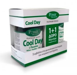 Power Health Classics Platinum Cool Day Ashwagandha, Συμπλήρωμα Διατροφής για τον Έλεγχο της Διάθεσης 30 ταμπλέτες & ΔΩΡΟ Μαγνήσιο 10 αναβράζοντα δισκία