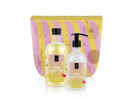 Lavish Care Merry Lemon Tart Christmas Set με Bath & Shower Gel Αφρόλουτρο, 500ml & Glitter Body Lotion Κρέμα Σώματος, 300ml, 1σετ