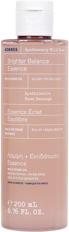 Korres Apothecary Wild Rose Brighter Balance Essence Λοσιόν για Λάμψη & Ενυδάτωση 200 ml