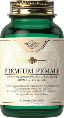 Sky Premium Life Premium Female Συμπλήρωμα Διατροφής, Προηγμένη Φόρμουλα Πολυβιταμινών & Μετάλλων για Γυναίκες 60 Vegtabs