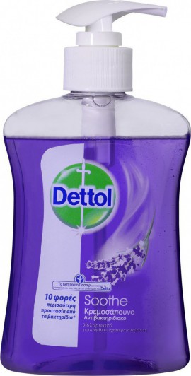DETTOL Liquid Soap Soothe Χαλαρωτικό Κρεμοσάπουνο από Λεβάντα & Εκχυλίσματα Σταφυλιού 250ml