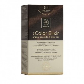 Apivita My Color Elixir kit Μόνιμη Βαφή Μαλλιών 5.4 ΚΑΣΤΑΝΟ ΑΝΟΙΧΤΟ ΧΑΛΚΙΝΟ