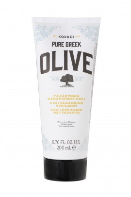 Korres Pure Greek Olive Γαλάκτωμα Καθαρισμού Προσώπου 3 σε 1 200ml