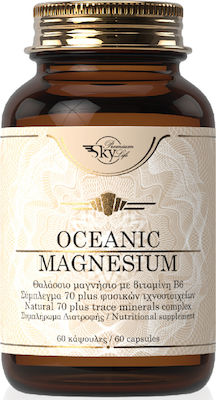 Sky Premium Life – Oceanic Magnesium Συμπλήρωμα Διατροφής Με Θαλάσσιο Μαγνήσιο Με Σύμπλεγμα 70 Φυσικών Ιχνοστοιχείων και Βιταμίνη Β6 60caps