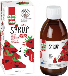 Kids Syrup Σιρόπι με Γεύση Φράουλα για τον Ερεθισμένο Λαιμό 200ml