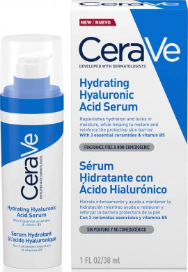 CeraVe Hydrating Hyaluronic Acid Serum, Ορός Ενυδάτωσης Με Υαλουρονικό Οξύ 30ml.