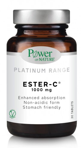 Power Health Platinum Range C 1000mg 20 Δισκία - Συμπλήρωμα Διατροφής με Εστερική Βιταμίνη C 1000mg για Ενίσχυση Οργανισμού & Ανοσοποιητικού