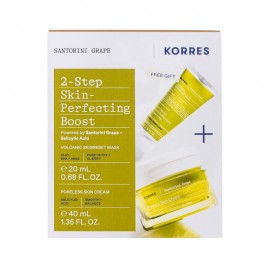 KORRES 2-Step Skin Perfecting Boost - Santorini Grape Poreless Κρέμα-Gel 40ml για Κανονικές/Μικτές Επιδερμίδες + ΔΩΡΟ Ηφαιστειακή Μάσκα Καθαρισμού 20ml