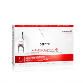 VICHY Dercos Aminexil Clinical 5 - Αγωγή για την Αντιμετώπιση της Τριχόπτωσης για Γυναίκες 21x6ml