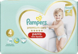 Pampers Premium Care Pants Μέγεθος 4 9-15Kg 38 Πάνες-Βρακάκι
