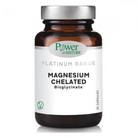 Power of Nature Magnesium Chelated Bisglycinate Συμπλήρωμα Διατροφής για το Νευρικό Σύστημα 30 Κάψουλες