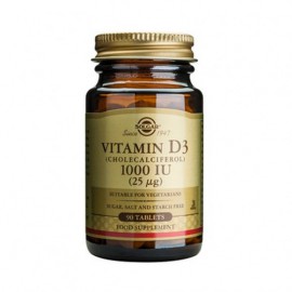 Solgar Vitamin D3 1000 IU (25μg) Συμπλήρωμα Διατροφής Βιταμίνης D3 Με Πολλαπλά Οφέλη Για Τον Οργανισμό, Ιδανικό Για Την Υγεία Των Οστών & Των Αρθρώσεων, 90tabs