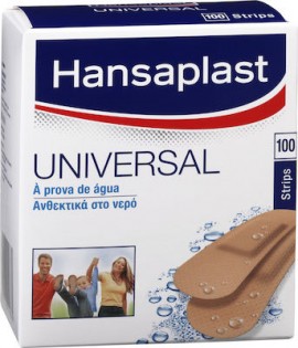 Hansaplast Universal 30x72mm 100τμχ - Επιθέματα Ανθεκτικά Στο Νερό