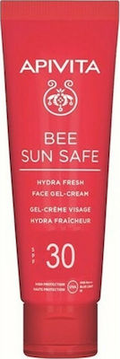 Apivita Bee Sun Safe Hydra Fresh Face SPF30 Ενυδατική Αντηλιακή Κρέμα Gel Προσώπου Ελαφριάς Υφής Με Θαλάσσια Φύκη και Πρόπολη 50ml