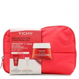 Vichy Liftactiv Πακέτο B3 Anti-Dark Spots SPF50 Κρέμα Προσώπου Για Κηλίδες, 50ml & ΔΩΡΟ Liftactiv Specialist B3 Serum Ορός Προσώπου, 5ml & Capital Soleil SPF50+ Αντηλιακό Προσώπου, 3ml & Νεσεσέρ