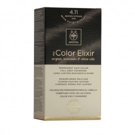 Apivita My Color Elixir kit Μόνιμη Βαφή Μαλλιών 4.11 ΚΑΣΤΑΝΟ ΕΝΤΟΝΟ ΣΑΝΤΡΕ