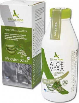 Litinas Aloe Vera Gel με Μαστίχα Χίου (15%) 500ml (Στομάχι - Στομαχικές Διαταραχές)