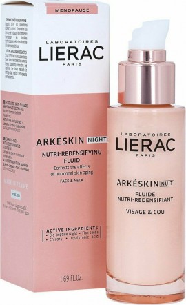 Lierac Arkeskin Night Nutri-Redensifying Fluid Λεπτόρρευστη Κρέμα Νύχτας Εμμηνόπαυση & Ορμονική Γήρανση του Δέρματος, 50ml