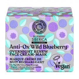 Natura Siberica Anti-OX Wild Blueberry Overnight Renewing Face Cream-Mask 50ml Κρεμομάσκα Νυκτός Ανανέωσης, για Όλους τους Τύπους Επιδερμίδας