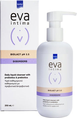INTERMED Eva Intima Biolact Liquid Cleanser pH 3.5 Υγρό Καθημερινού Καθαρισμού με Προβιοτικά & Πρεβιοτικά, 250ml