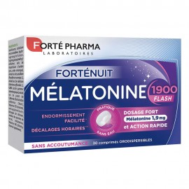 Forte Pharma Melatonine 1900 Flash, Συμπλήρωμα Διατροφής Για Ταχύτερο Ύπνο Με Γεύση Βανίλιας 30tabs.