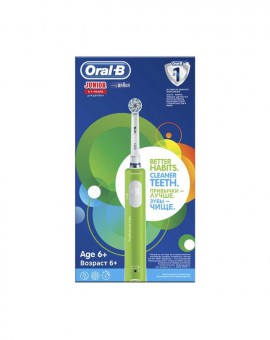 Oral-B Junior Ηλεκτρική Οδοντόβουρτσα Για Παιδιά Ηλικίας 6+ Χρώμα Πράσινο 1τμχ